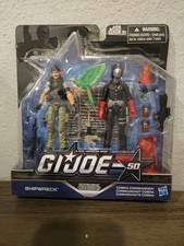 GI JOE  50TH ANNIVERSARY SHIPWRECK & COBRA COMMANDER  2-PACK FIGURE