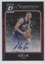 2016-17 Panini Donruss Optic Signature Series Purple Prizm Alex Len #9 Auto fl4