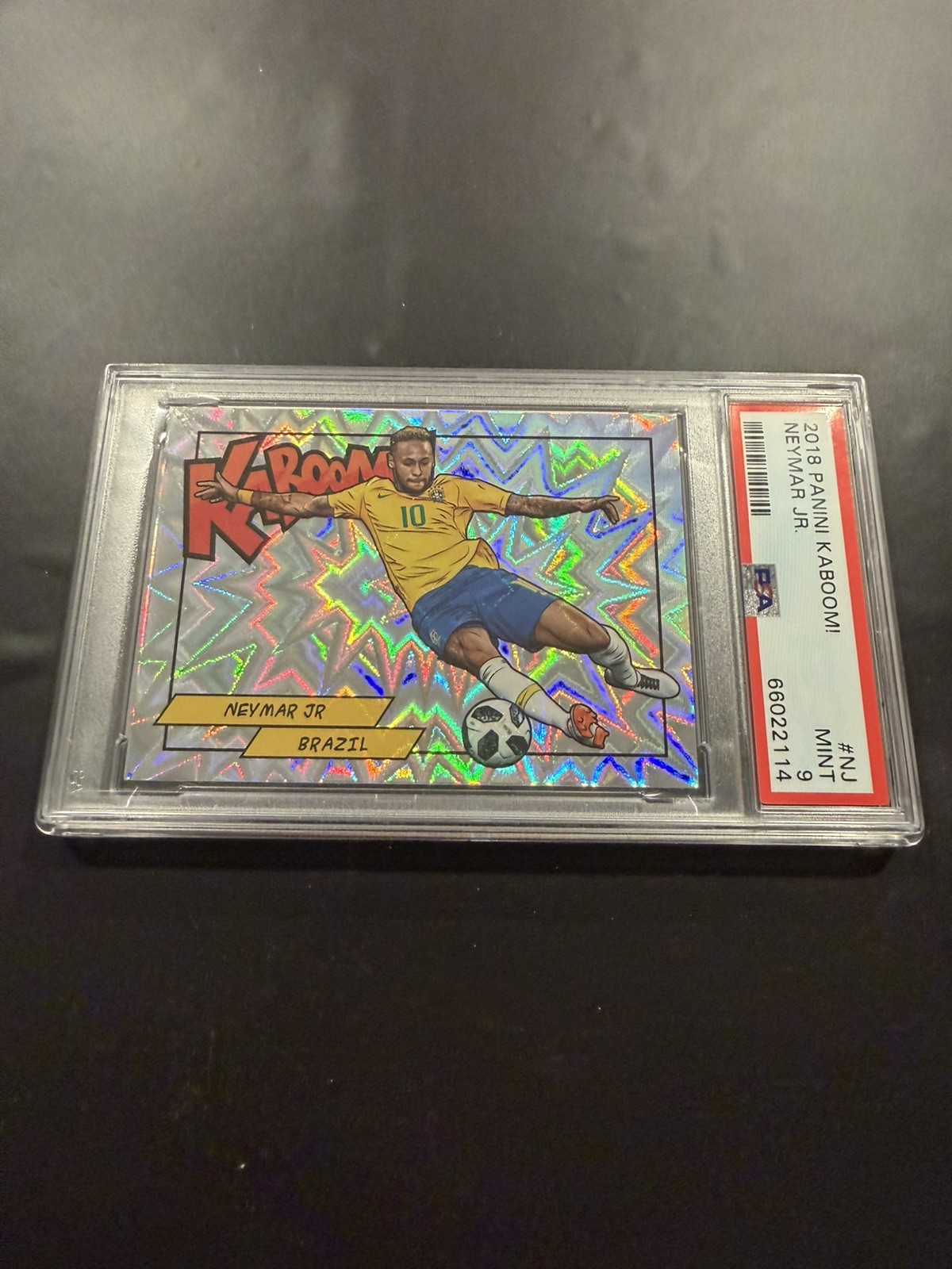 2018 Panini Neymar Jr KABOOM! #NJ PSA 9 MINT