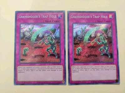 2x Gravedigger's Trap Hole ETCO-EN078 Secret Rare 1st Edition VLP