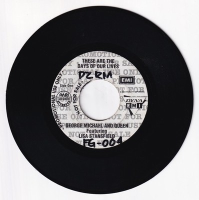 Philippines GEORGE MICHAEL, QUEEN These Are The Days... 45 rpm PROMO Record