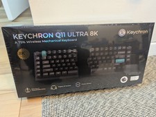 Keychron Q11 Ultra 8K Split 75% Wireless Mechanical Keyboard Red Silk POM Sealed