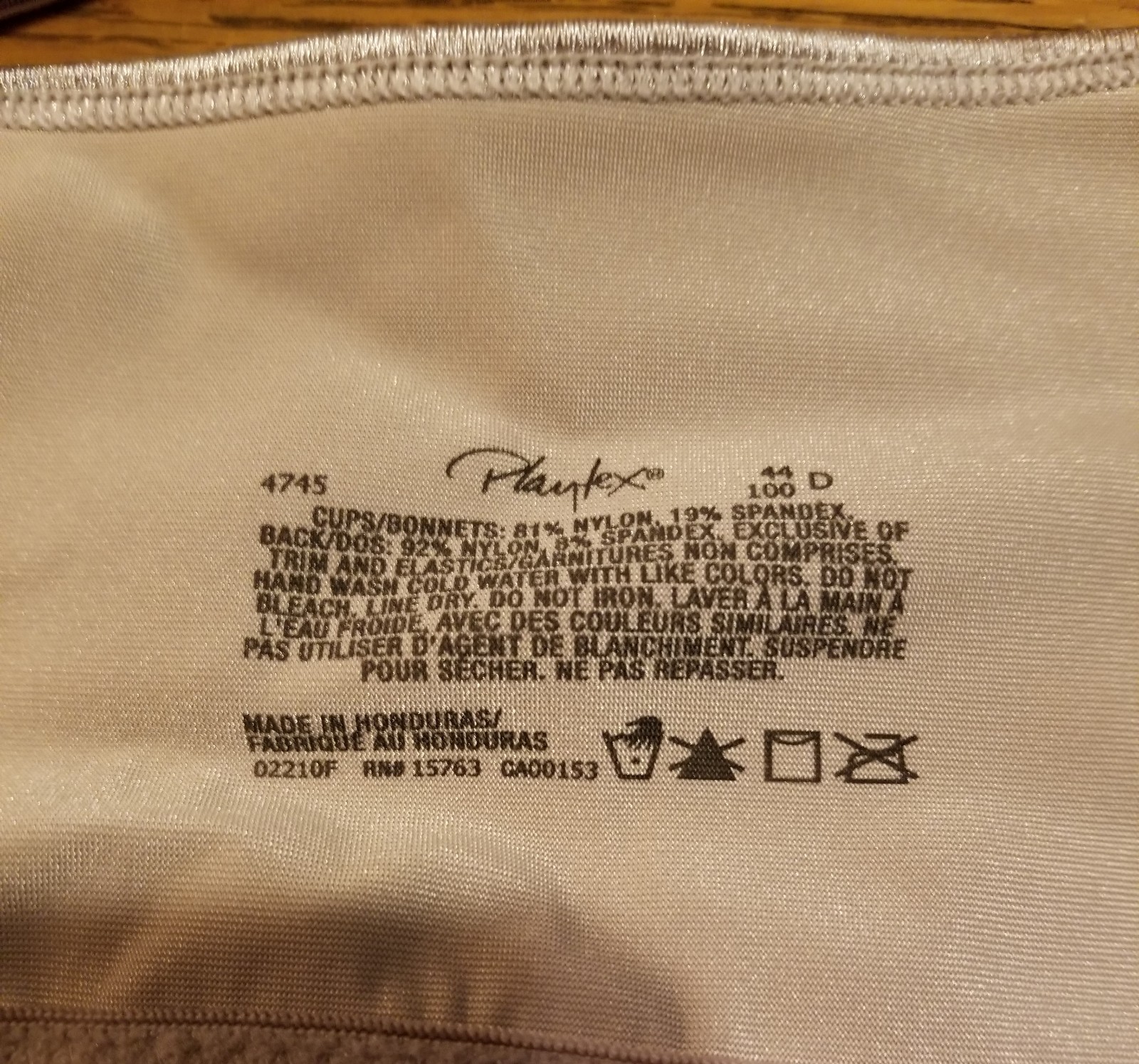 Three Different Colored Beige Playtex Bras - 44D … - image 4