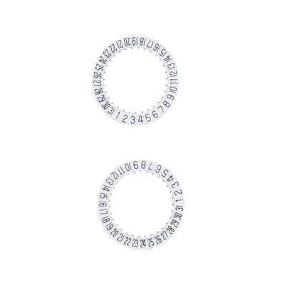 2pc Date Indicator Date Wheel Disc Plate 2557 H6 For ETA 2804-2 2824-2 2892A2