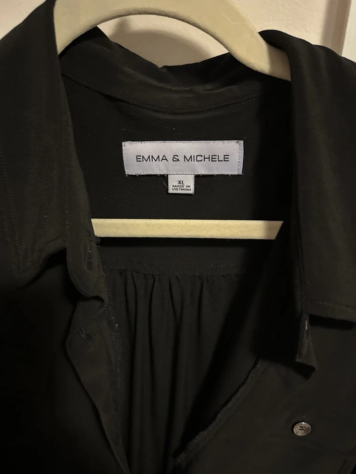 Mameluco negro para mujer Emma & Michelle talla grande Foto 3 de 3