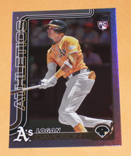 2025 Topps Update Logan Davidson #US213 Rainbow Foil Rookie Card RC Athletics. rookie card picture