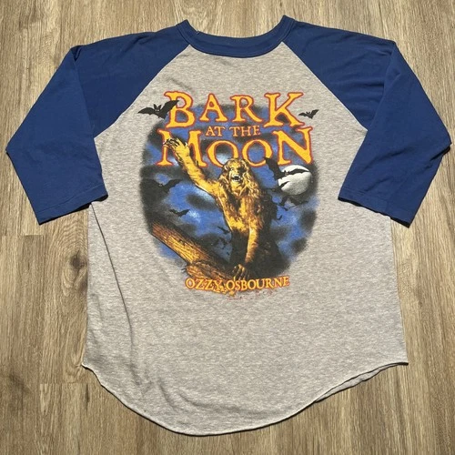 Ozzy Osbourne Shirt Promo Bark At The Moon Ragl 1980s vintage concert t-shirt, vintage, single stitch, B+ condition
