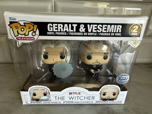 Funko Pop! Geralt & Vesemir 2-Pack The Witcher Netflix Vinyl Figure Toy Merch