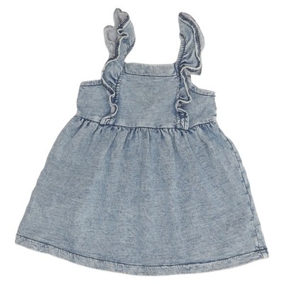 Lindex Baby, Jeanskleid, Größe: 74, Blau, Baumwolle, Denim, Mädchen #z2S