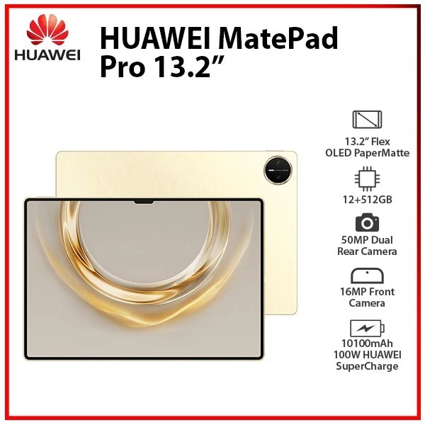 Huawei MatePad Pro 13.2 2025 Papermatte 12GB+512GB HarmonyOS PC Tablet (Wi-Fi)