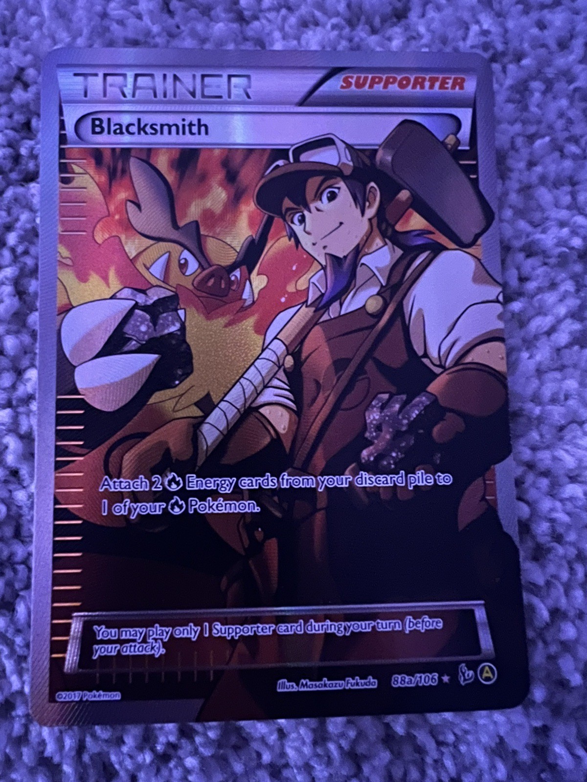Blacksmith - 88a/106 - Alternate Art Promos XY Promos Pokemon TCG NM A2
