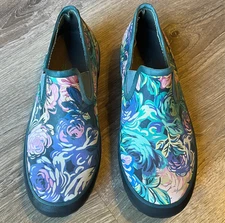 Bogs Patch Slip On Tapestry Floral Low Garden Boots Womens 8 EU 39