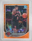 2025 Bowman Basketball Orange Shimmer Refractor Immanuel Quickley #BCV-69