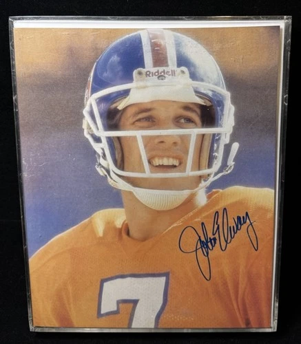 JOHN ELWAY SIGNED AUTOGRAPH 8 X 10 PHOTO BRONCOS