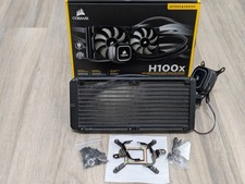 Corsair H100x 240mm 120mm x2 CPU Radiator Liquid Cooler Not RGB, Elite 