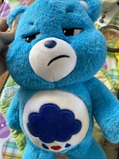 Care Bears Grumpy Bear Stormy Plush Blue Clouds Rain Stuffed Animal 14" 2020
