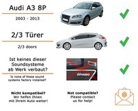 Lautsprecher Boxen Vorne Rockford P165-SE FüR Audi A3 8P + Standard Soundsystem