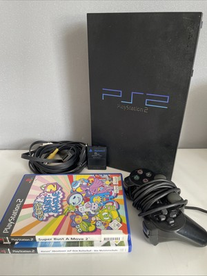Sony Playstation 2 FAT Mit Controller Und 2 Spiele Super Bust A Move Memory Card