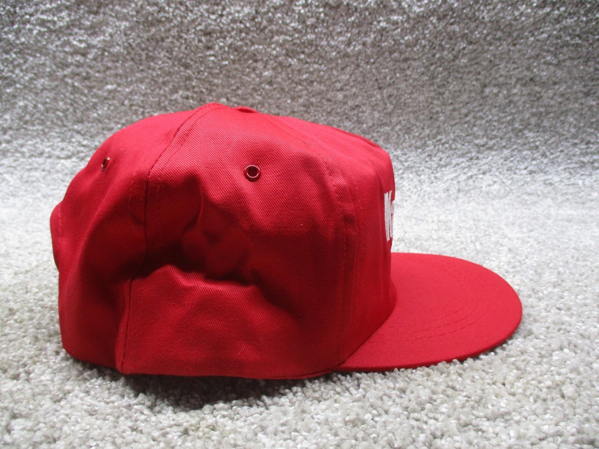Vintage Marlboro Racing Team Hat Cap Snap Back Mens Red Auto