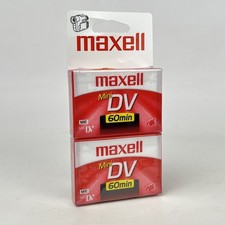 Maxell DV-60 Mini DV Cassette 2 Pack - New  Sealed