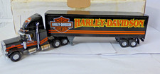 Matchbox Dinky King size Peterbilt 359 Harley Davidson rig black  1:58th scale