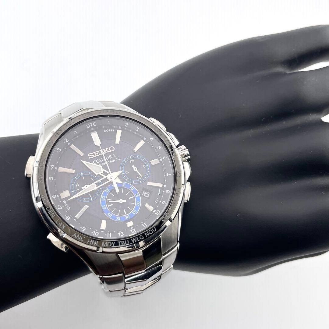 Working Accessories Seiko Coutura Solar Chronograph Men's Watch View 3
