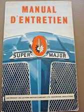 Ancien manuel d'entretien tracteur  Agricole FORDSON  Super Major