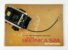 Bronica S2A Camera INSTRUCTION MANUAL USERS GUIDE / OPERATING MANUAL
