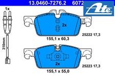 FRONT BRAKE PADS SET 13.0460-7276.2 ATE I