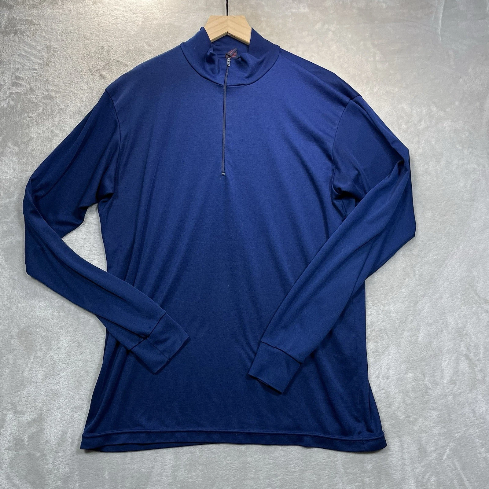 Vintage Patagonia Capilene Top Mens XXL Blue Half Zip Pullover USA Base Layer