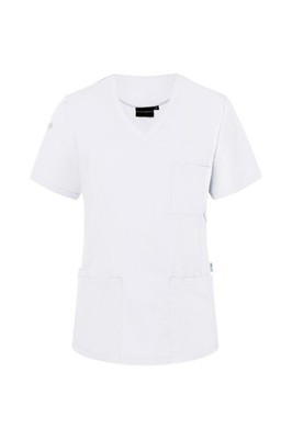 KARLOWSKY Damen Schlupfkasack ESSENTIAL V-Neck Regular Weiß