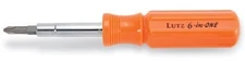 Lutz 26030 6-in-One Screwdriver - Orange