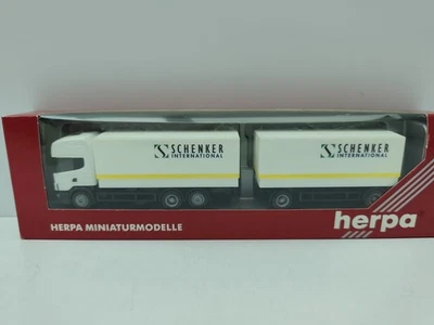 H0 / 1:87 - Herpa - LKW Scania 144 Hgzg Schenker International in OVP/ 2 B 381 - Bild 1 von 3
