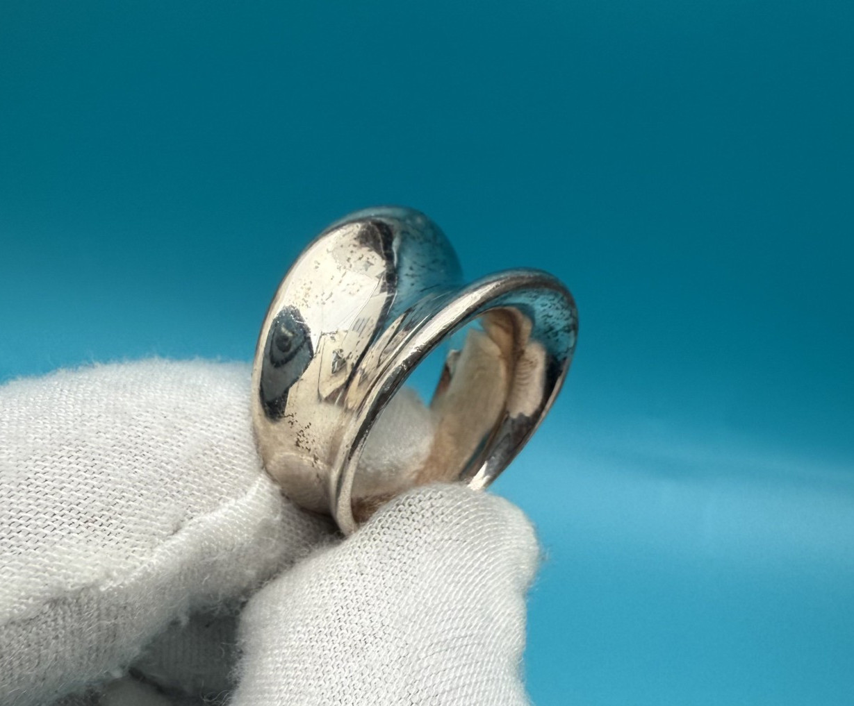 Sturdy Solid Sterling Silver Ring by Milor Italy - image 3
