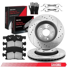 330mm Front Rotors Ceramic Brake Pads Kit For 2012-2020 for Jeep Grand Cherokee