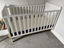 Tutti Bambini Rio Cot Bed with Cot Top Changer with Mattress - White...