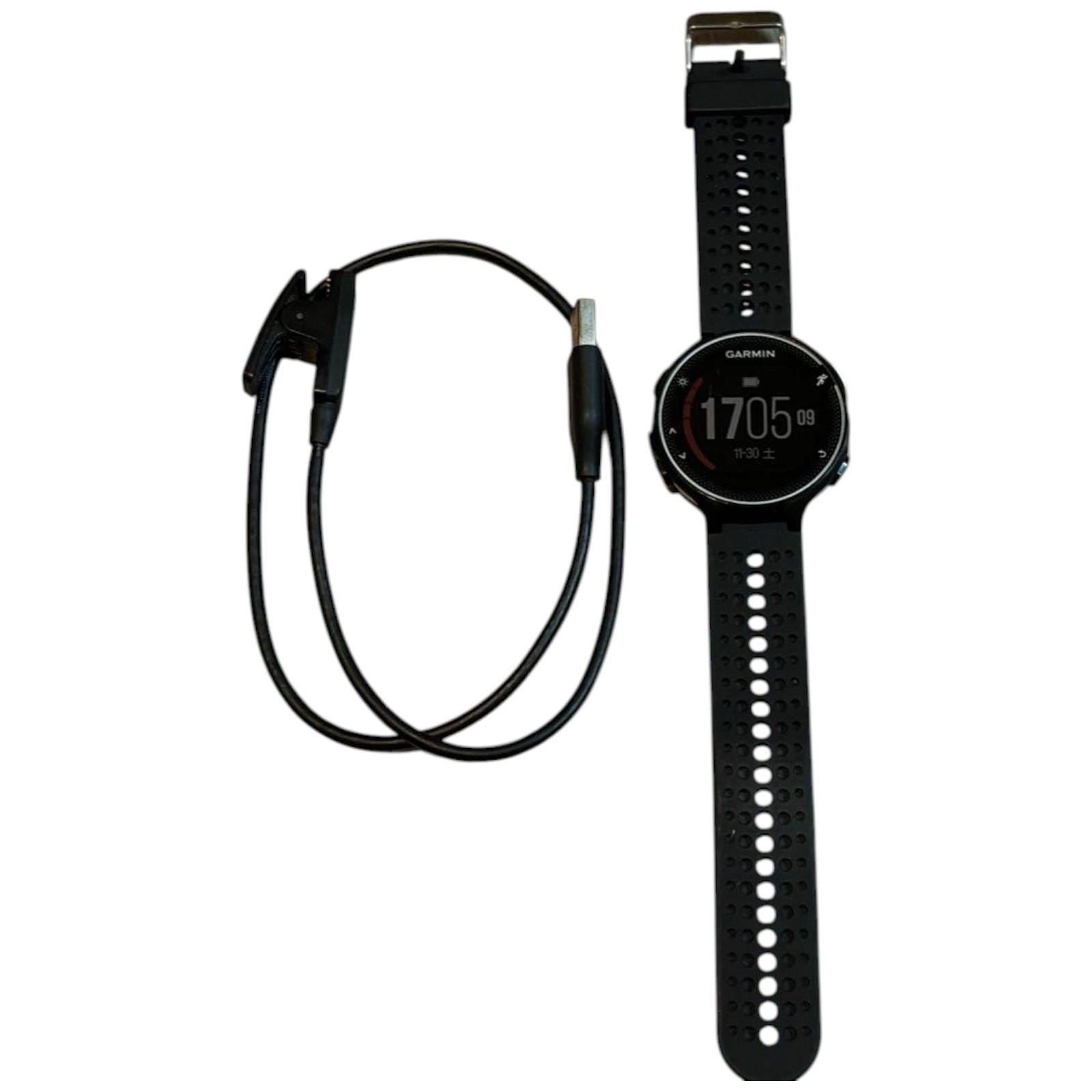 Garmin Forerunner 230J GPS Running Watch - Black - Includes Charging Cable - Pre-Owned-image