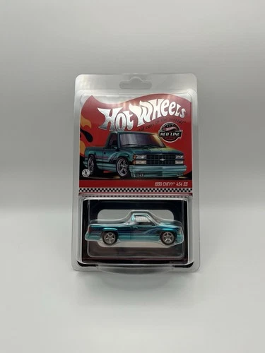 Hot Wheels RLC 1990 Chevy 454 SS Truck Teal Red Line Club New