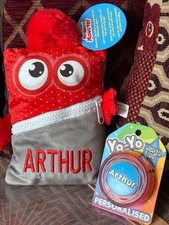 Personalised Arthur Worry Monster & Light Up Yo-yo Set Birthday Christmas Gift