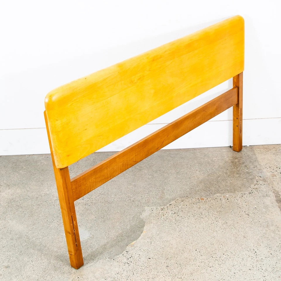 Cabecero de cama moderno Mid Century marco completo Heywood Wakefield arce macizo Mcm Foto 3 de 4
