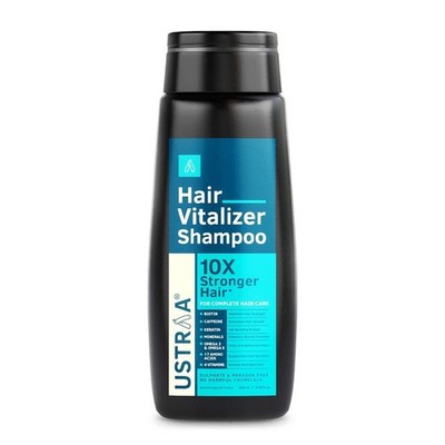 Ustraa Hair Vitalizer Shampoo 250ml mit Biotin, Koffein, Omega 3 Haarwachstum