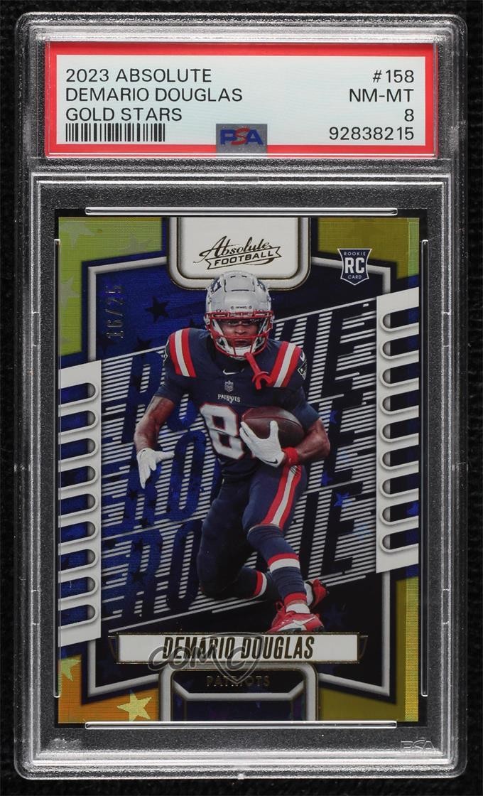 Demario Douglas Panini Absolute #158 Gold Stars