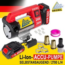 DIESELPUMPE 24V AKKU PUMPEN +ERSATZAKKU PUMPE SELBSTANSAUGEND DIESEL HEIZÖLPUMPE