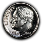 1963 10c Roosevelt Silver Dime - Colorful Toning - Proof - SKU-Z6185