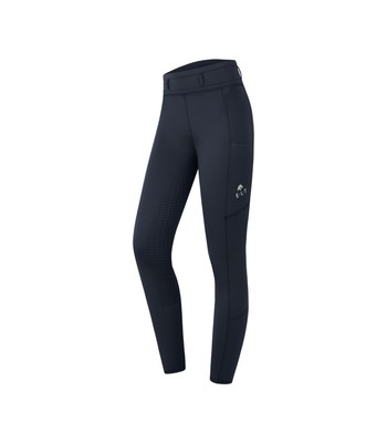 Kinder Reitleggings Reitleggins Mädchen Silikon Vollbesatz ELLA ELT nachtblau