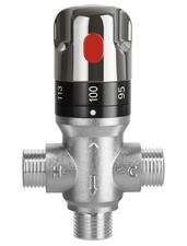 1/2 NPT Thermostatic Mixing Valve For Shower System 1/2 Male Connectors, New