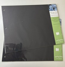 2 Packets: 10 Archival w/3 holes Pages for 11x14 915-RF Album/Scrapbook, Black