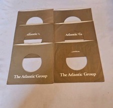 45 RPM 7" RECORD SLEEVES CO. SLEEVE 6 PACK SEE PHOTOS Atlantic Group SLV313