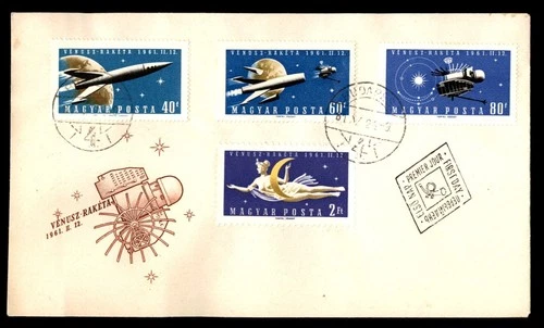 Mayfairstamps Hungary FDC 1961 Spacecraft Venusz Raketa First Day Cover aaw_4485