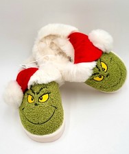 Women's 6 AE GRINCH Christmas Holiday Scuff Slipper NWT